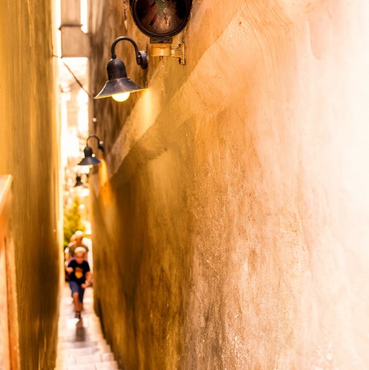 Die engste Gasse in Prag Bild von der engsten Gasse in Prag