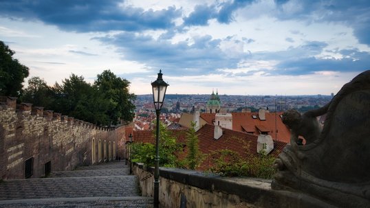 Blick über Prag von der Prager Burg Bild Blick über Prag von der Prager Burg